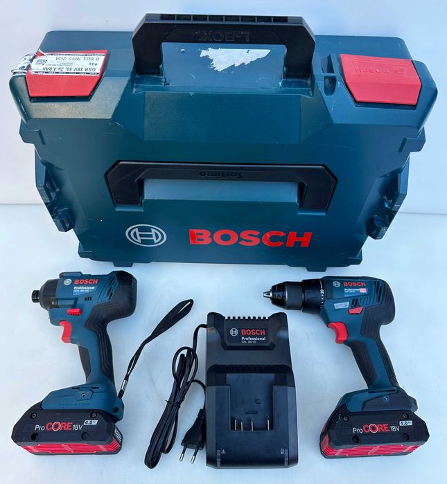 BOSCH GDR 18V-160 - Акумулаторен импакт 2x18V 4.0Ah като нов!