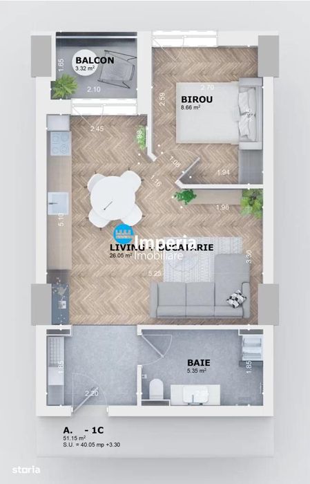 Apartament Nou cu 1 camera Ciric lac Venetia