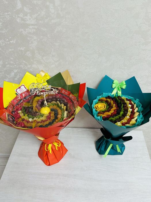 Сладкие букеты и корзины