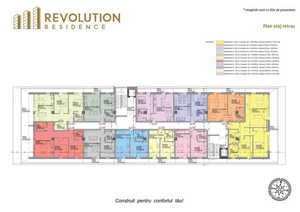 COMISION 0% -Apartamente 3 camere finisate - str.Vasile Alecsandri 72B