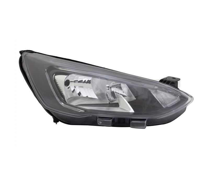 Far Ford Focus, 04.2018-, fata, partea stanga/dreapta, cu 'lumina de zi' tip LED; tip bec H1+H7+PY21W; electric; negru; cu motor