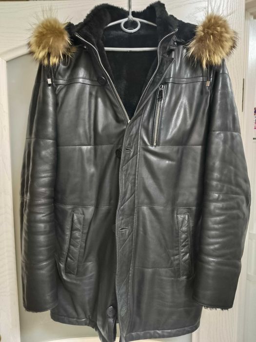 Дубленка мужская кожаная