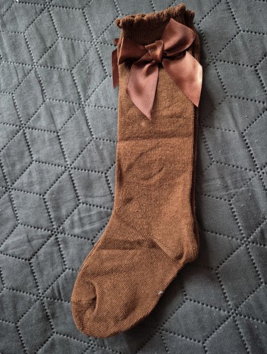 Sosete cu fundita fetite diferite culori