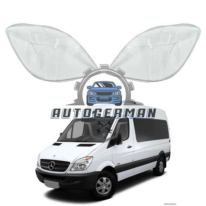 Капаци фарове Mercedes Sprinter (08-12) стъкло фар крушки Мерцедес Спринтер xenon