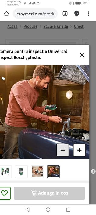 Vând aparat Camera pentru inspectie Universal Inspect Bosch, plastic
4