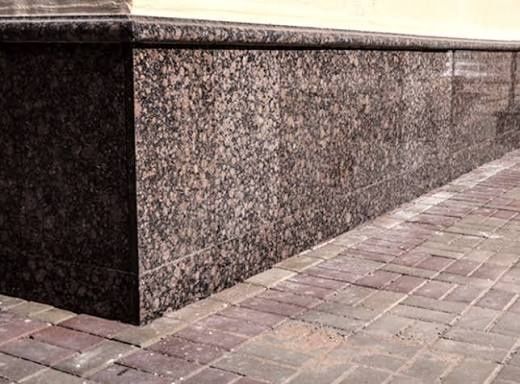 Фасад, Обшивка Гранит, Металла сайдинг