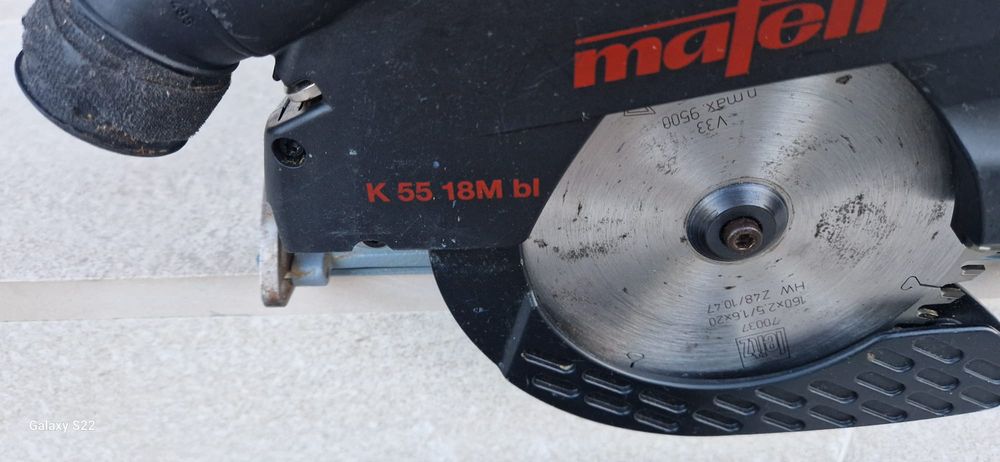 Mafell circular pe acumulator