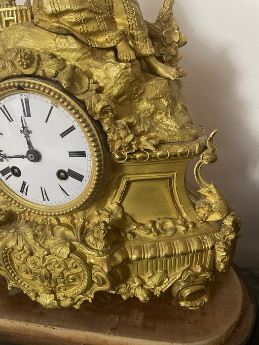 Ceas bronz dore  aurit , Autentic pret 1200€