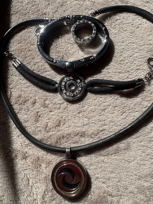 Сребърен комплект бижута и сребърни синджирчета