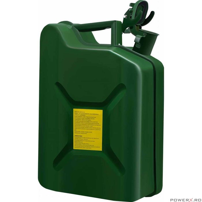 Canistra pentru combustibil, recipient metalic, capacitate 10L, Kraft