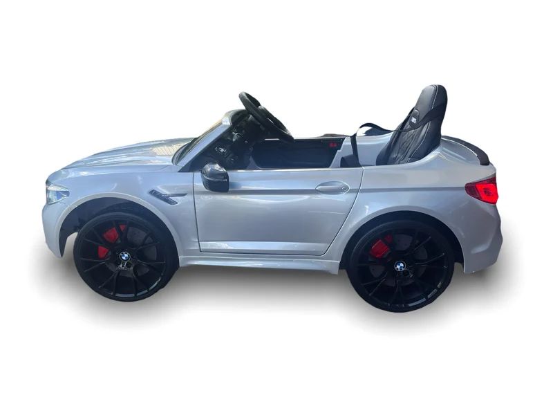 Bmw m5 24v – детска акумулаторна кола, сребриста, eva гуми