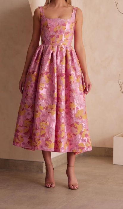 Bridgerton style dress - Rochie ocazie roz bujor
