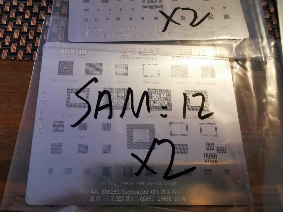 Set 34 site BGA reballing cip Samsung S24 S23 S22 S21 S20 S10 FOLD A14