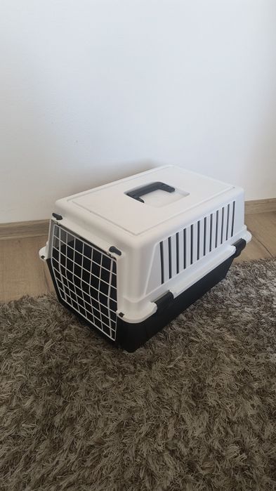 Vând cușcă de transport și perie de pisici