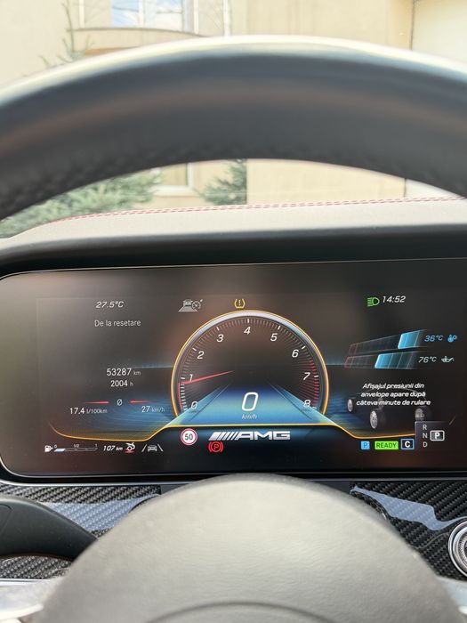 Mercedes-AMG GT 43 4MATIC+ | 2022 | Configurație premium | Gri Grafit / Piele Roșie
