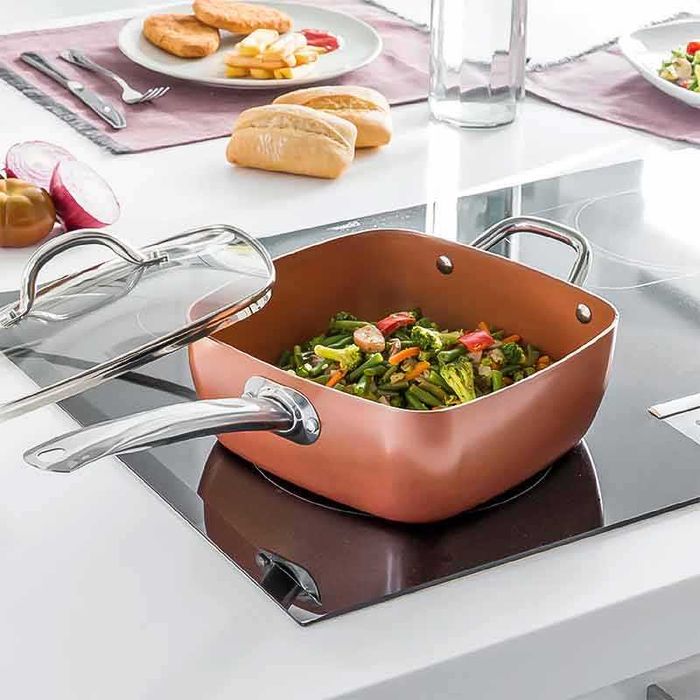 Мултифункционален тиган – керамичен, незалепващ, 5 функции на работа