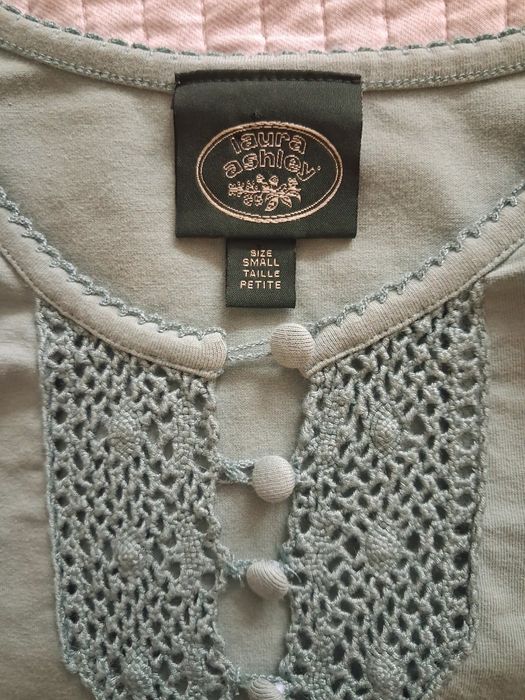 винтажный лонгслив laura ashley