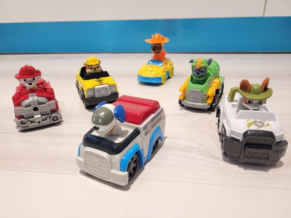 Set 6 mașini Paw Patrol