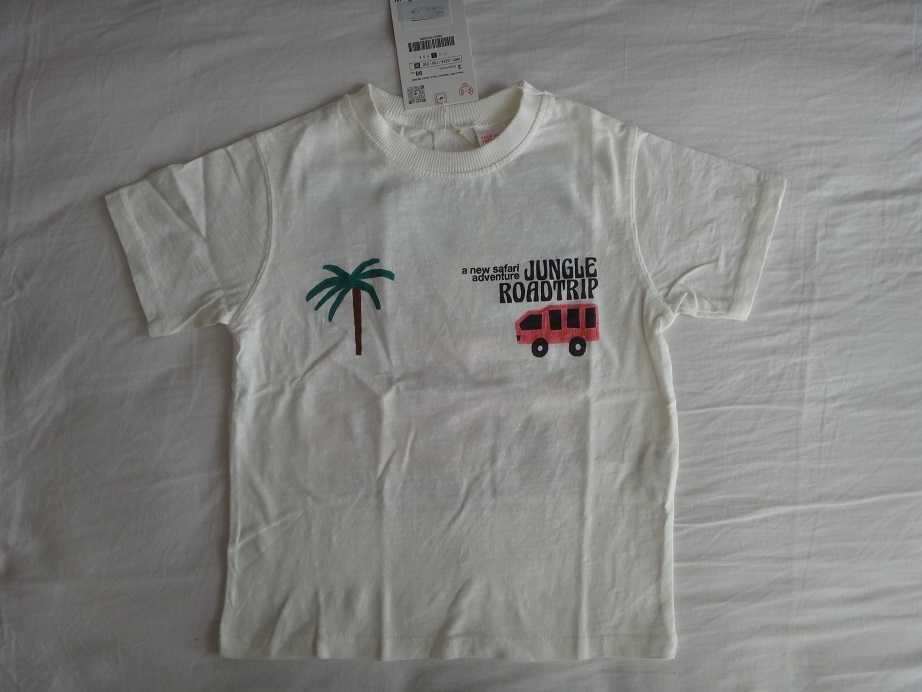 Нови тениска и блуза ZARA размер 98 с къс и дълъг ръкав