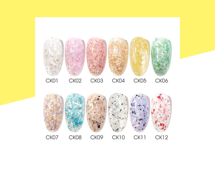 Професионална UV/LED гел боя Mineral Gel CANNI, мраморен ефект