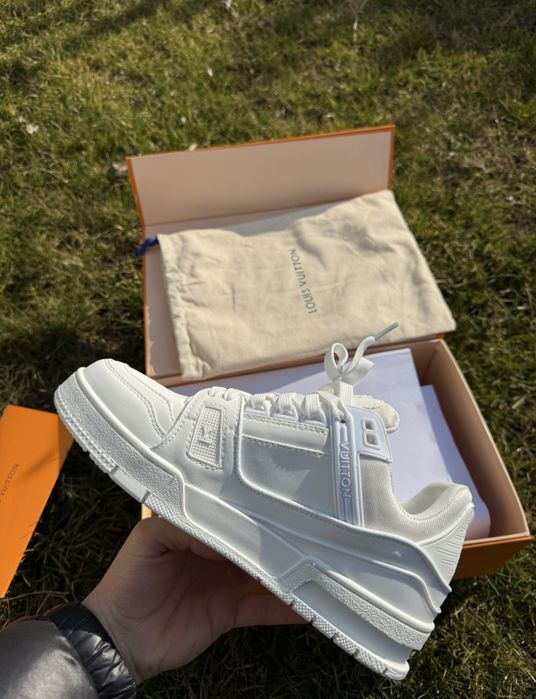 Adidasi Sneakersi Louis Vuitton FULL WHITE Skate Trainer