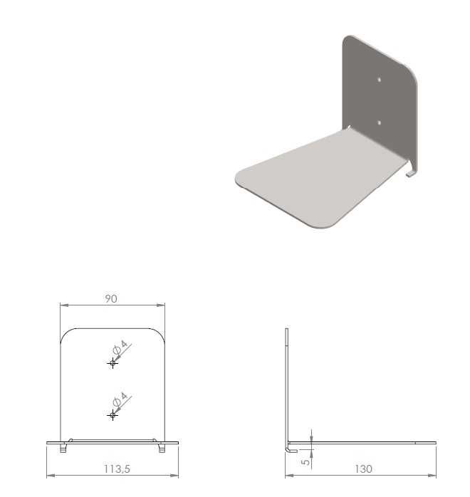 Bibliotecă Raft pentru cărți Invizibil