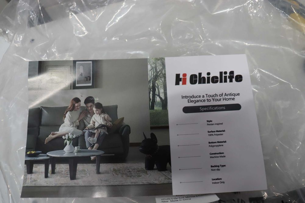 Пухкав килим Hi chielife luxurious, който може да се пере, спалня, хол, 220x150, тъмносив