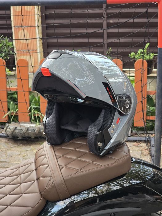 Casca modulabila MT Genesis SV A12 gri lucios Pinlock ready