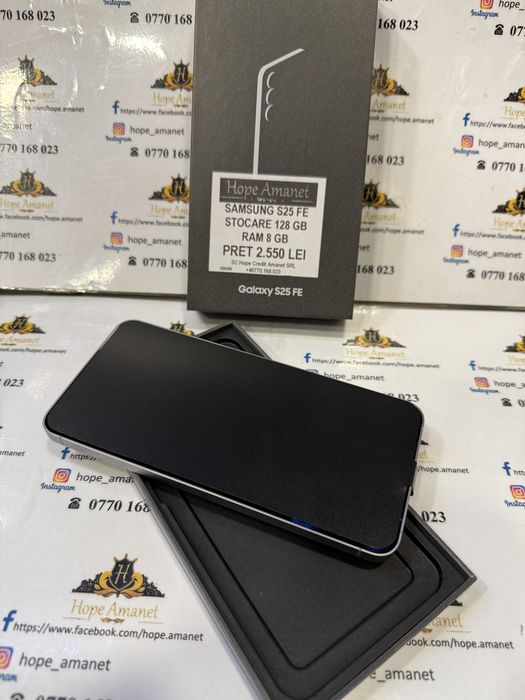 Hope Amanet P7 Samsung S25 Fe 128 Gb Nou