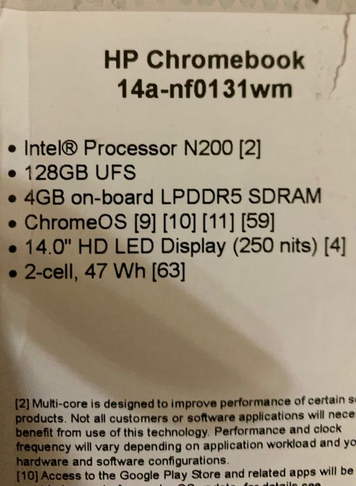 HP Chromebook 14-a чисто нов