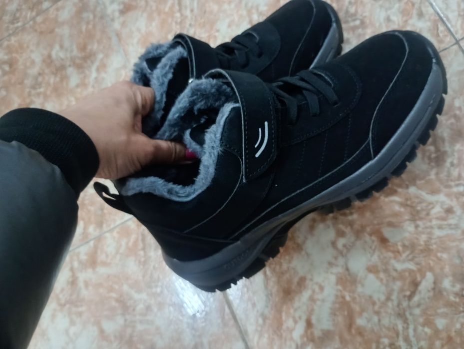 Страхотен модел  ватирани боти,естествена кожа италиански ботуши