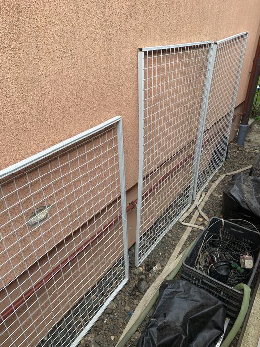 Gard ornamental metalic alb