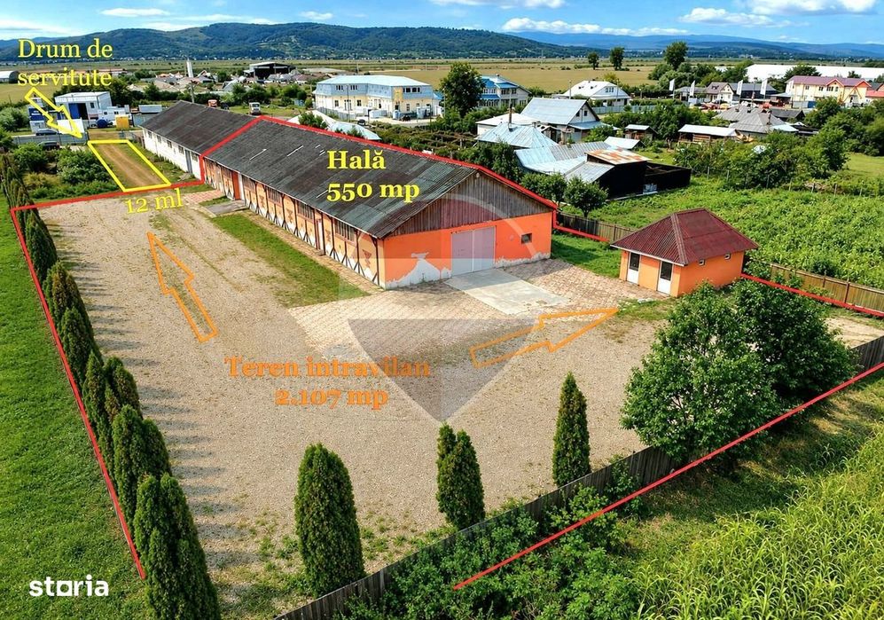 Spațiu comercial/Hală industrială de 507 mp de închiriat
