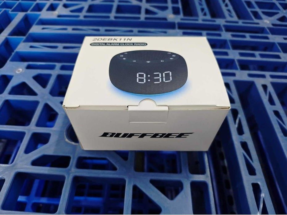 BUFFBEE Будилник с радио , 7 цветна нощна лампа и дисплей