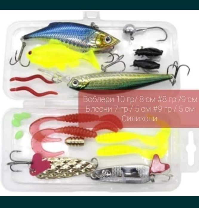 Воблери, клатушки 22 части за спининг риболов воблери блесни клатушки