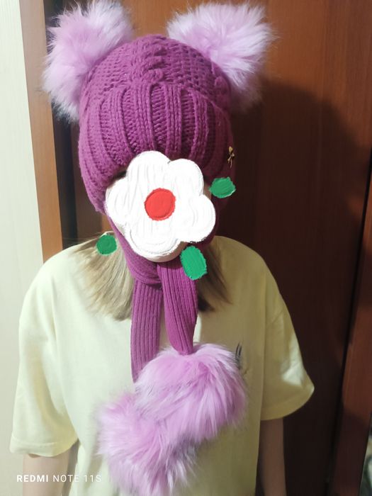 Шапка зимняя от 7 до 10