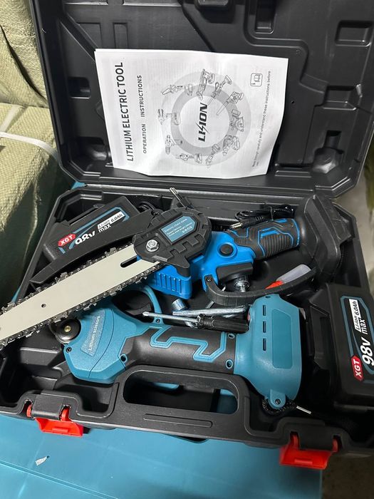 Секатор и Пила  цепная аккумуляторная