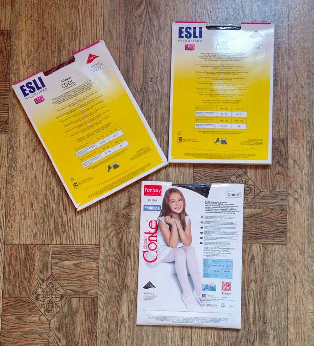 Новые колготки на 10-11лет. На рост 146 - 152 см.