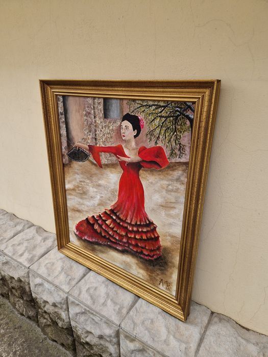 Красива майсторска картина масло върху платно