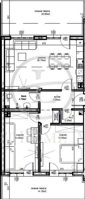 Реф. 2327 Тристаен Апартамент с Панорамна Гледка / кв. Беломорски