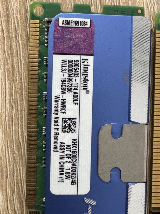 Memorii Kingston DDR3 2x2GB 1600 CL9