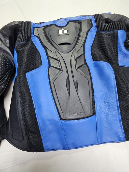 Geacă moto din piele Icon 48 S-M