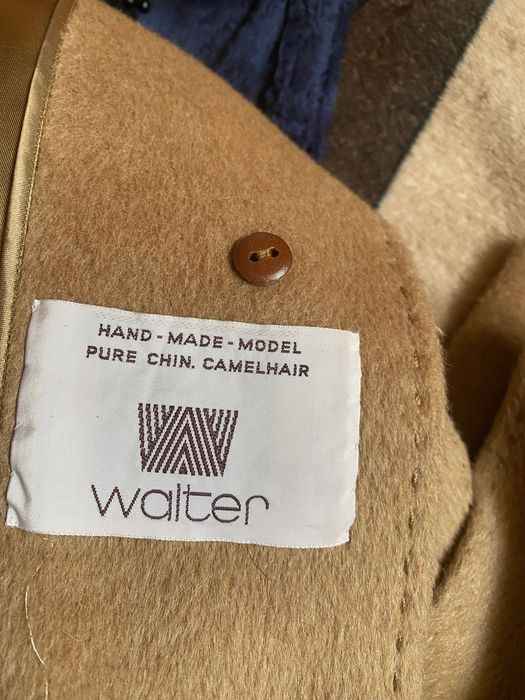 Palton bărbați vintage 100% camelhair, handmade, mărime 46 (M/L)