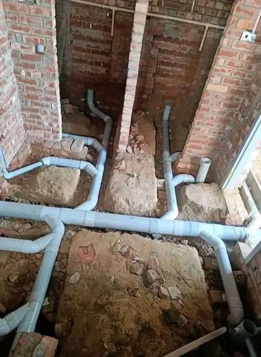 Ура Транша Подивал Яма казиш ишлари Канализация полне установка хезма