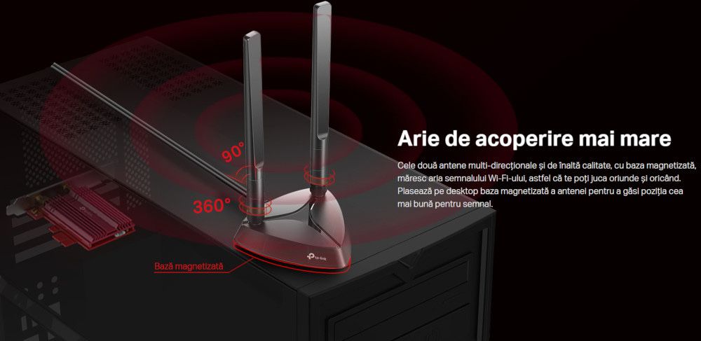 Placa Wifi Bluetooth Intel Wi-Fi 6 AX200 (Archer TX3000E)