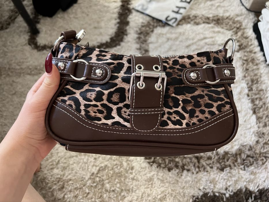 Чанта с леопардов принт