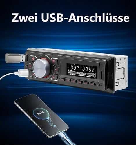 Ново 1DIN Автомобилно Радио DAB+ Bluetooth RDS AM FM USB AUX SD кола