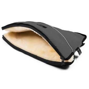 Естестена вълна!  Агнешки Зимен чувал за количка Маншон ръкавици НОВИ