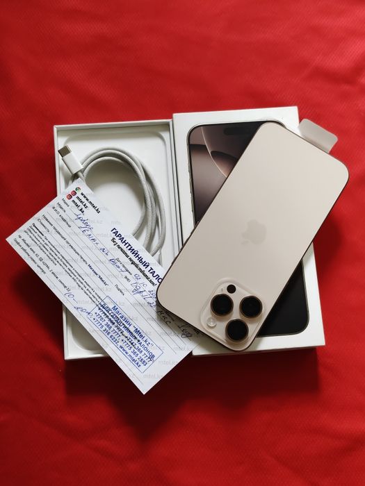 iPhone 16 Pro Max 256 gb akb 100