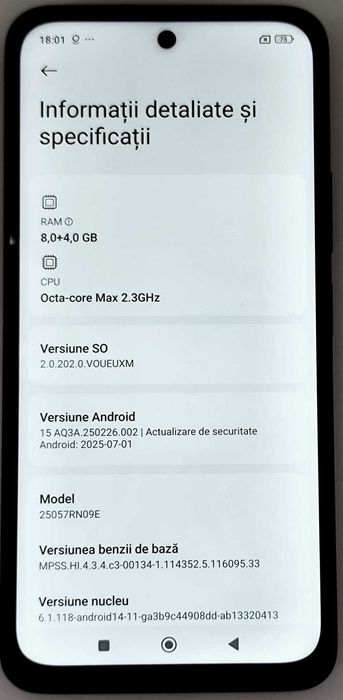 (AG35) Telefon Xiomi Redmi 15   5G  B36101 - Garantie 2 ani !